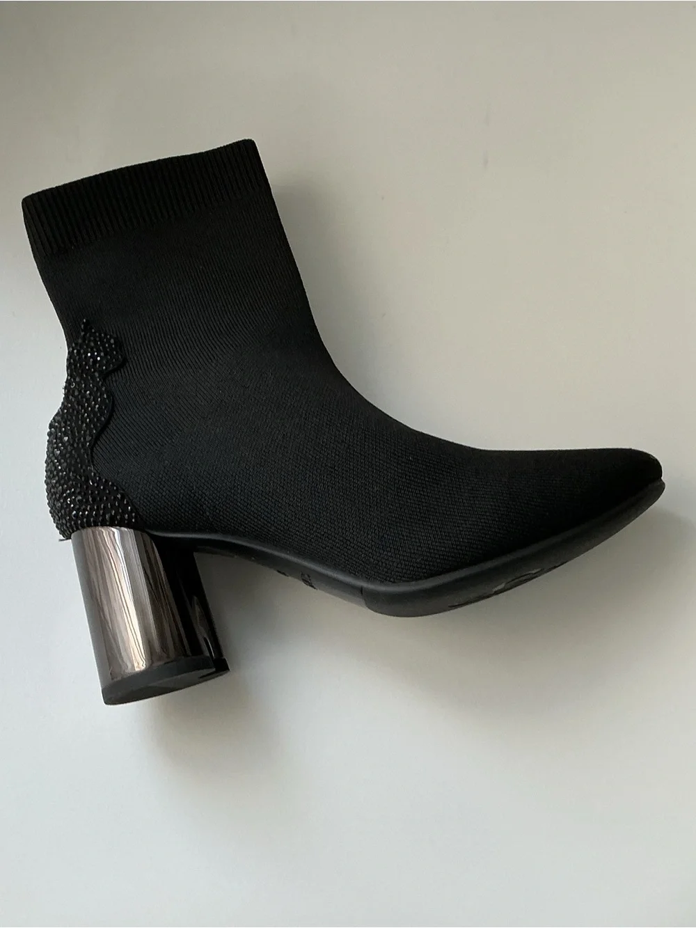 Staccato Women's Black Stretch Sock Booties